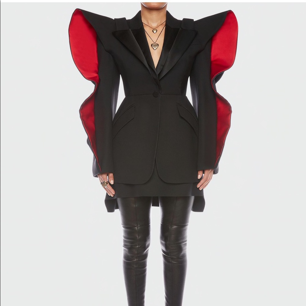 SOLD IN NYC - Heart-Sleeve Wool Jacket Alexander McQueen